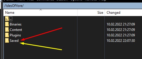 Как стать админом на сервере Isles of Yore открыть папку Saved