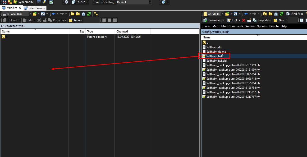Как зузнать seed сервера Valheim - скачать файл fwl