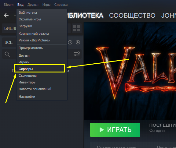Подключение к серверу Valheim 8
