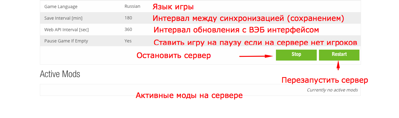 Панель управления сервером Farming Simulator 19. 3