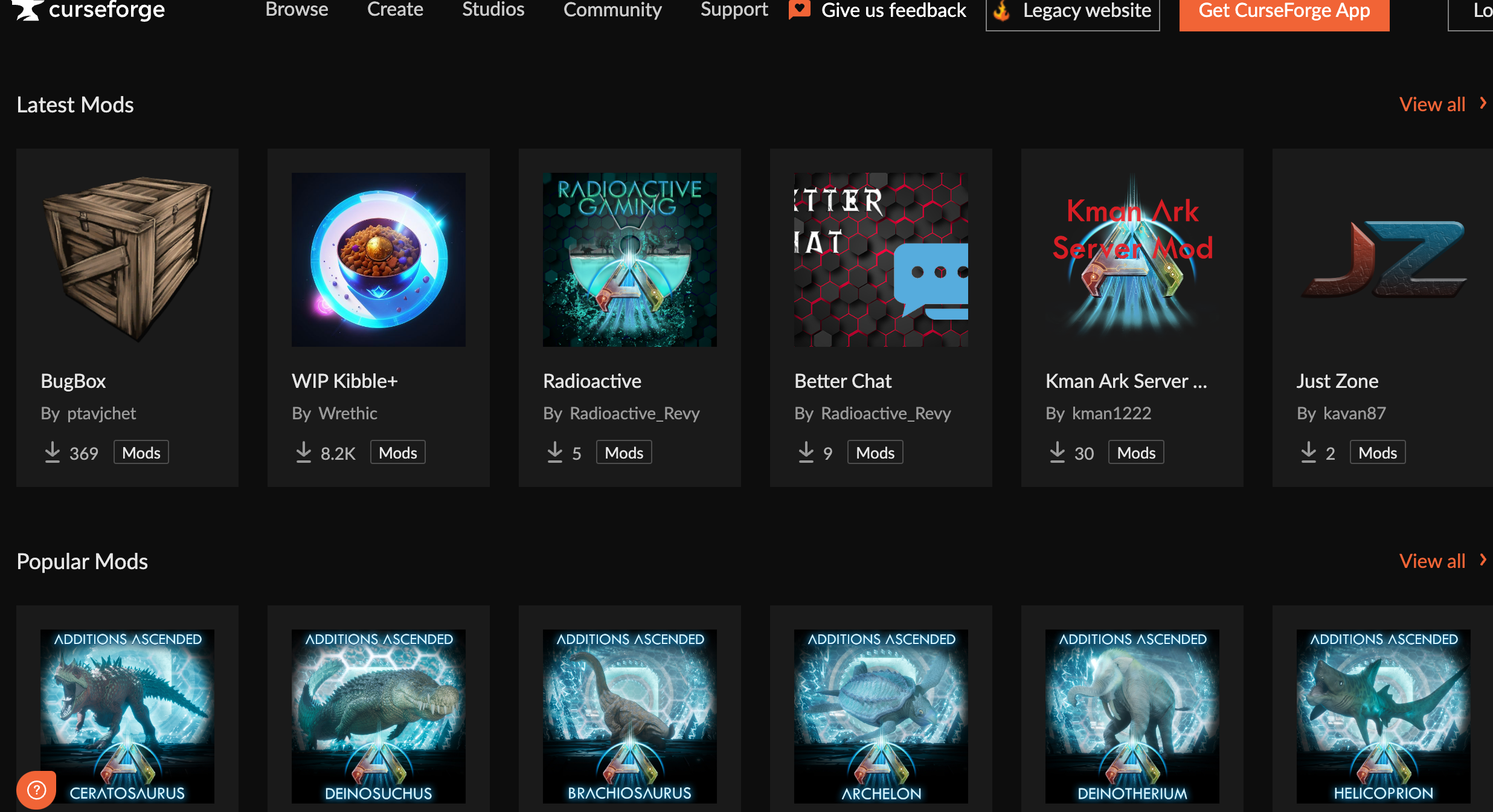 Моды для Ark survival ascended