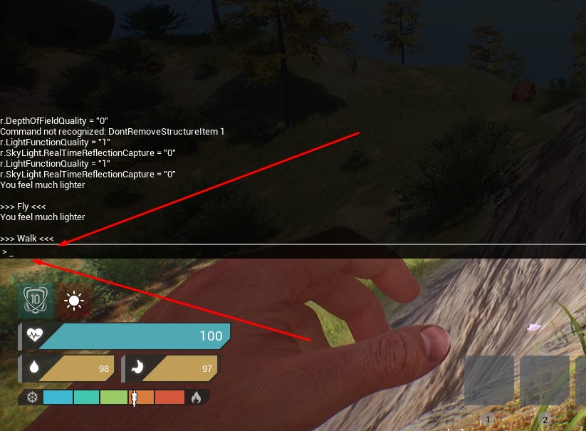 Панель администратора The Front шаг 3 нажать на тильду, чтобы открыть консоль