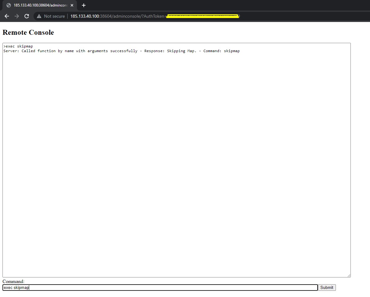 Отправляем RCON команды на сервер LEAP