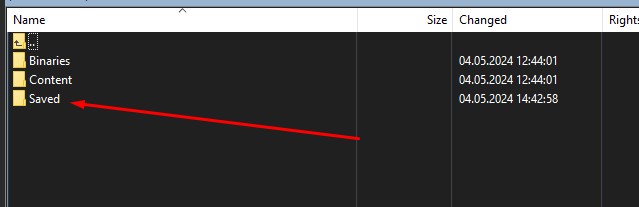 Бан игрока на сервере Abiotic Factor, открыть папку Saved