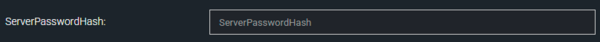 Настройка ServerPasswordHash