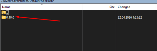 Папка с версией игры на сервере, например 0.10.0