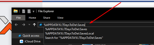 Папка Saves в проводнике Windows