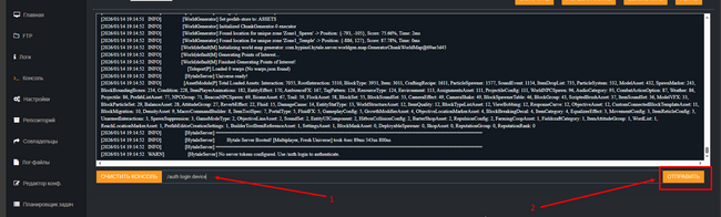 Ввод команды /auth login device