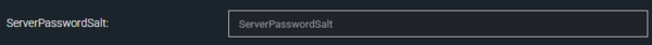 Настройка ServerPasswordSalt
